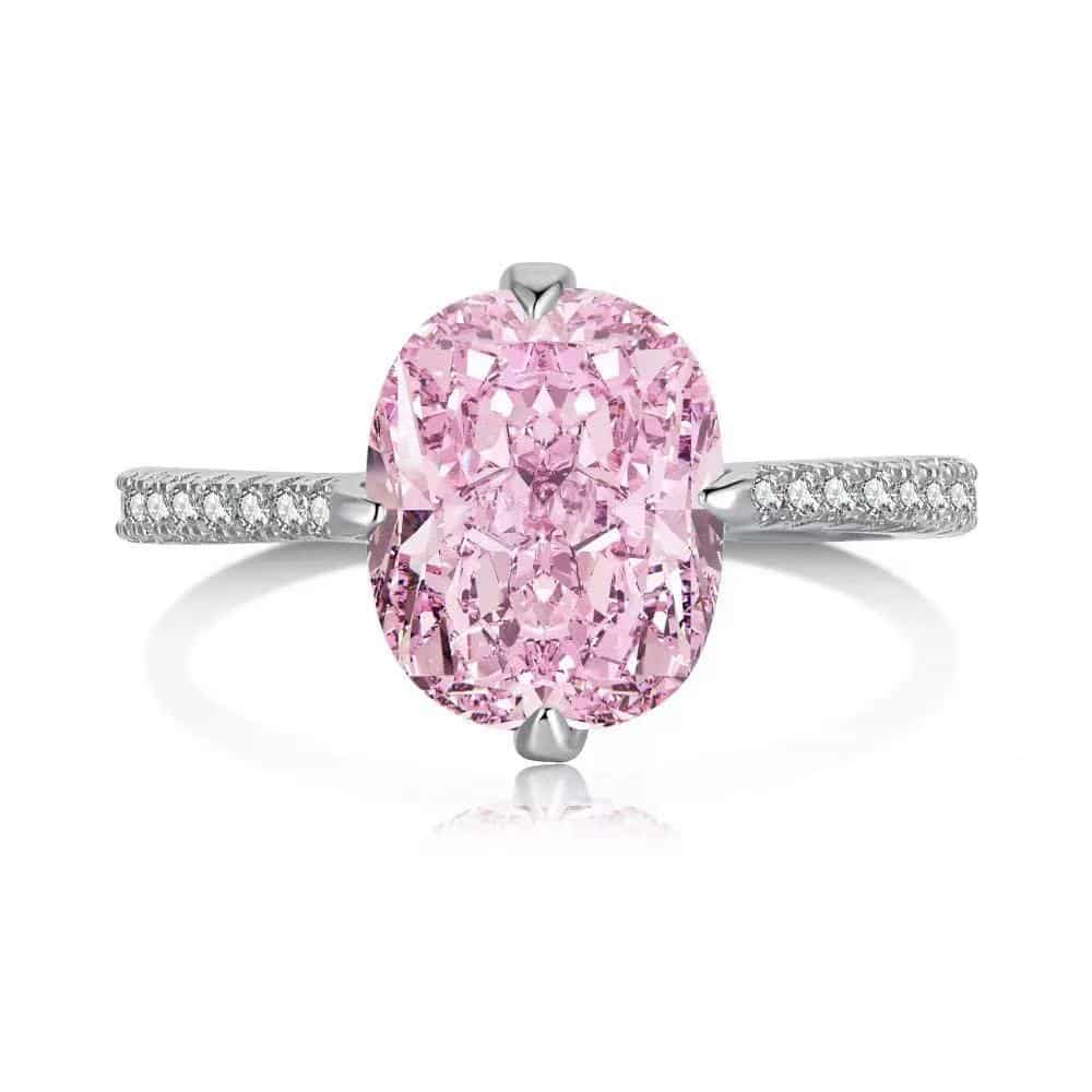 Bague de fiançailles romantique en argent sterling