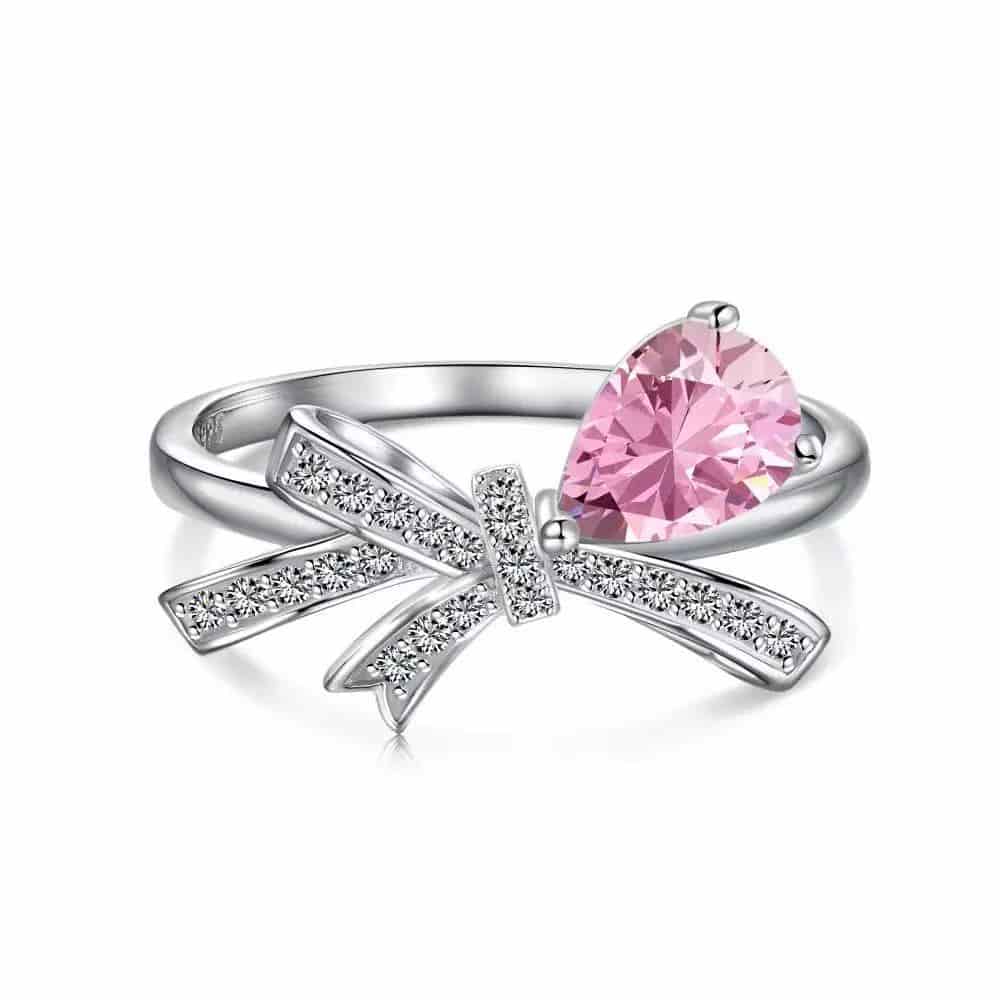 MONA BOW RING PINK