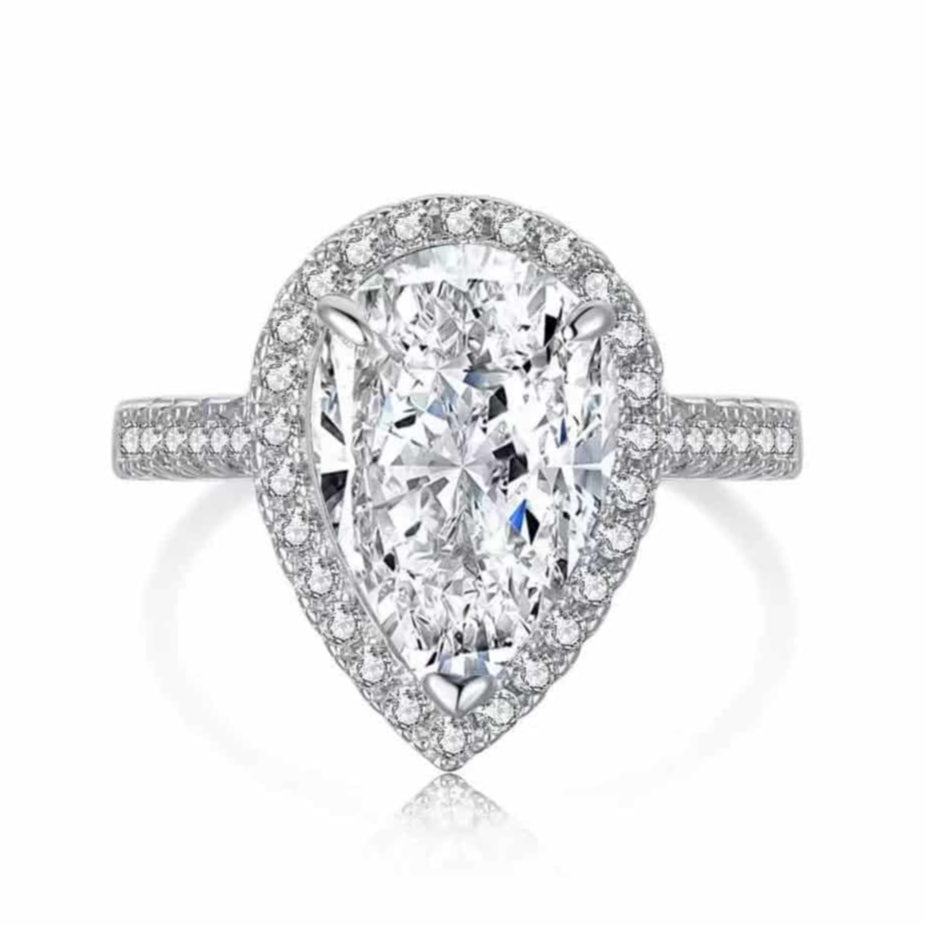 Bague en argent sterling amour éternel