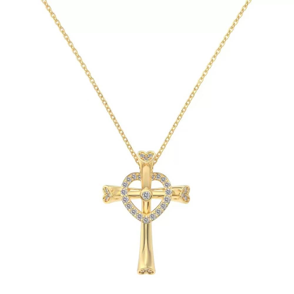 Twinkle Cross Sterling Silver Necklace