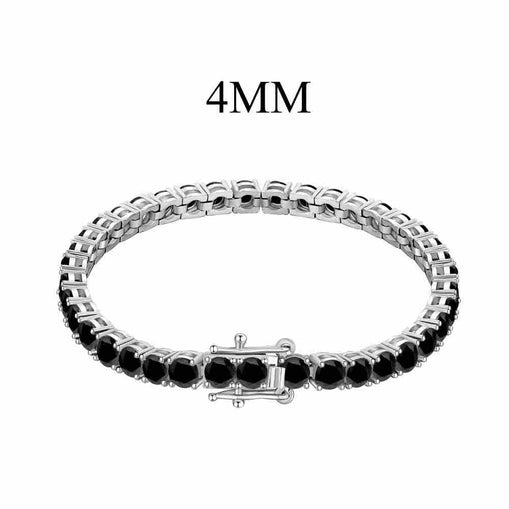 Bracelet de tennis en argent sterling Modern City