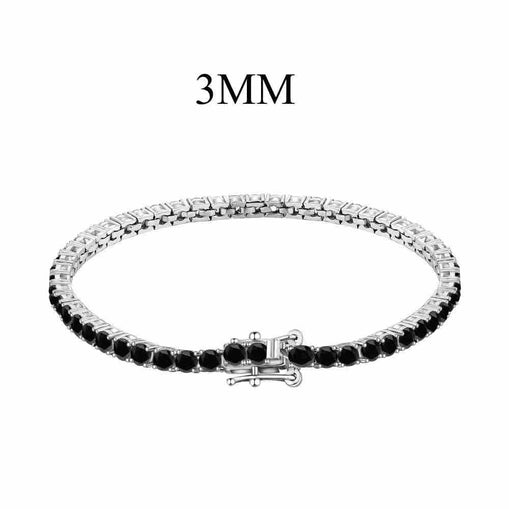 Bracelet de tennis en argent sterling Modern City