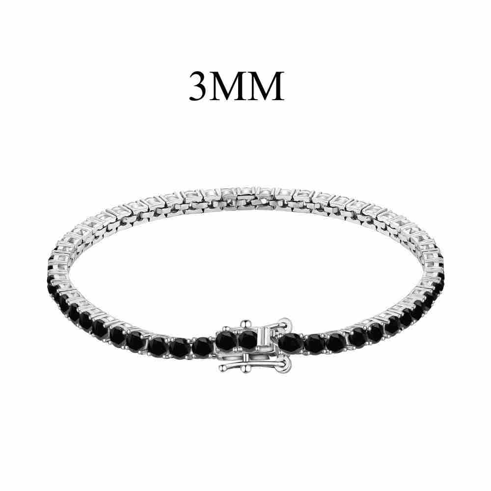 Bracelet de tennis en argent sterling Modern City