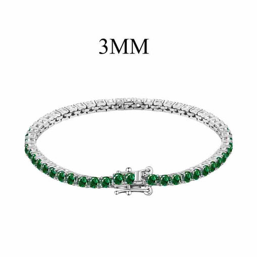 Bracelet de tennis en argent sterling Modern City