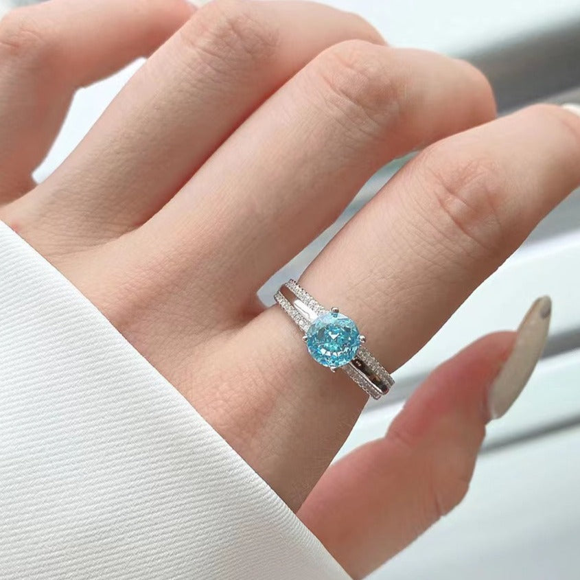 Anillo de plata esterlina de amor puro