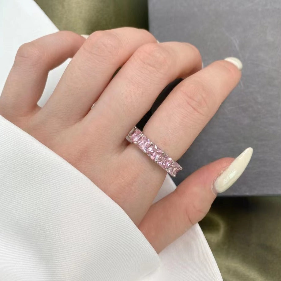 Bague en argent sterling avec bande Mia