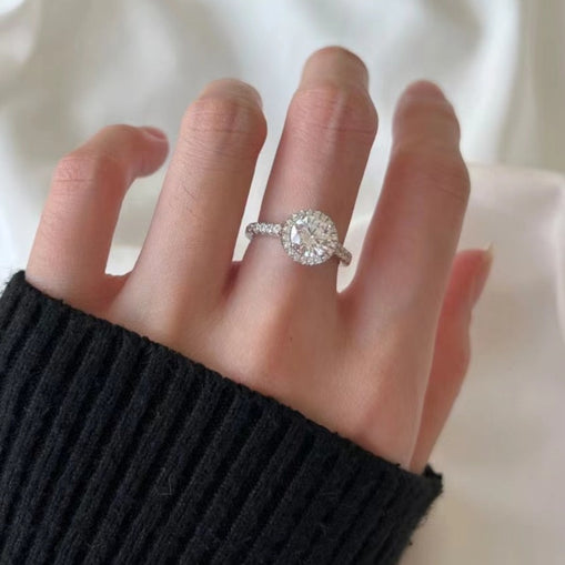 Bague en argent sterling miel