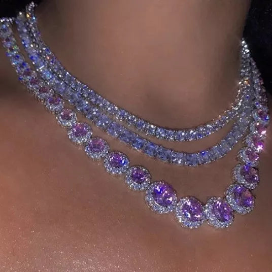 Collier Chaîne Diamants Kim Rose