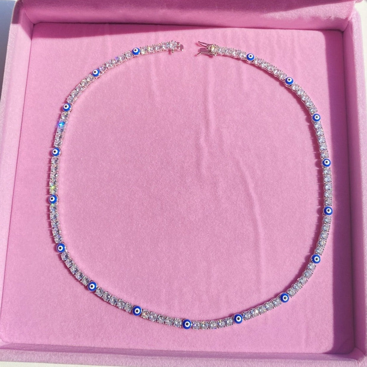 Collier Tennis Mal De Ojo 4mm