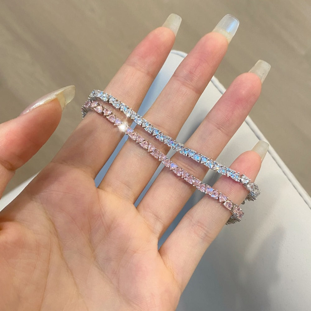 Bracelet tennis Endless Love en argent sterling